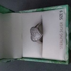 Mia Sarine Sterling Silver heart ❤ ring